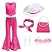 Kidinix Cowgirl Costume Girls Kids Disco Outfits Movie Heroine Dress Up for Halloween Birthday Cosplay Party - Image 2