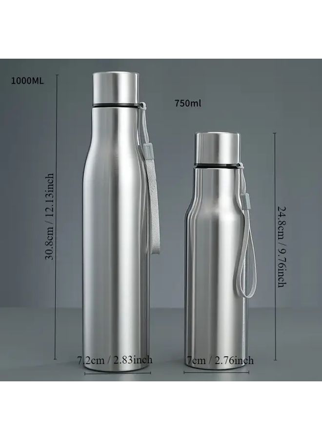 Large Capacity 1000ml Stainless Steel Sports Water Bottle For Outdoor Hiking And Travel - Image 4