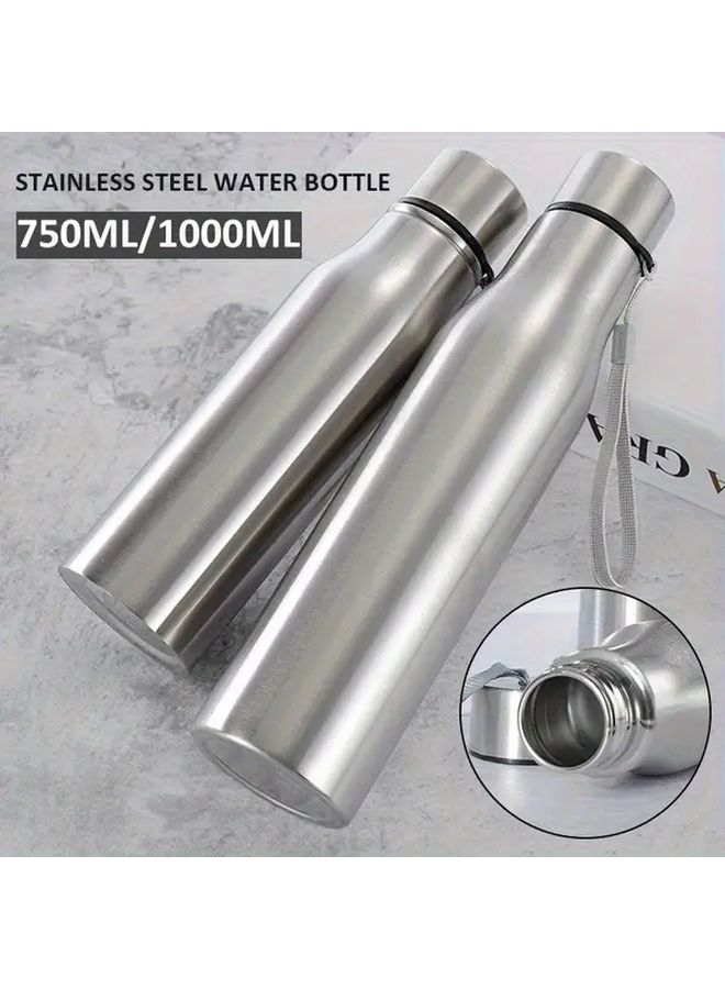 Large Capacity 1000ml Stainless Steel Sports Water Bottle For Outdoor Hiking And Travel - Image 1