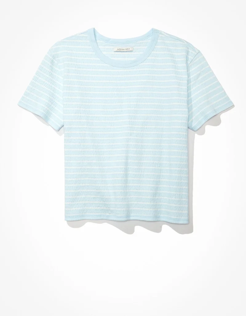American Eagle AE Smocked Tee