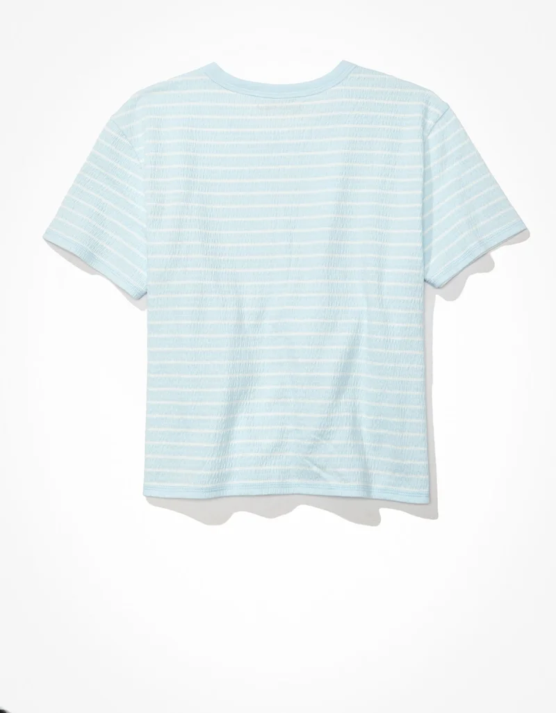 American Eagle AE Smocked Tee