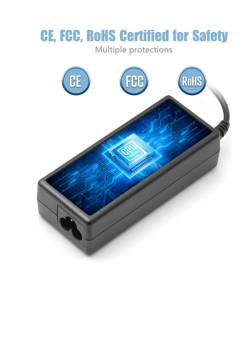 Terabyte 65W 19V 3.42A AC Adapter for C55 C55D C55DT C55T C75 C75D C655 C855 L55 L745 S55 C55-B5240X C55T-A5222 Asus Q551L Q301 U56E X551M X555L Power Cord Tip 5.5x2.5mm - Image 2