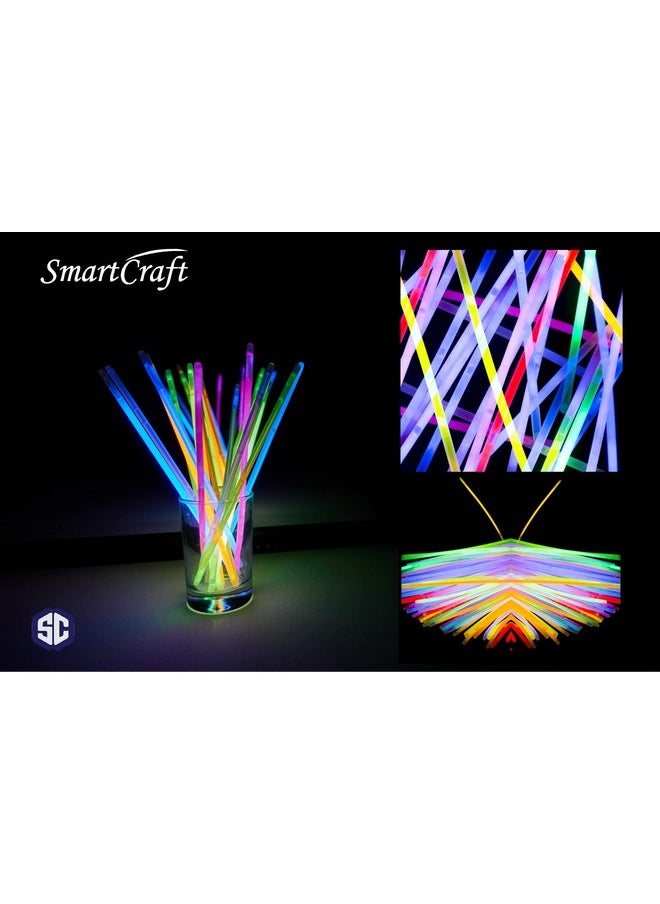 Smartcraft - Glow Stick, Glow Stick Bracelets, Colors Party Favors Supplies (Pack Of 50) - Image 1
