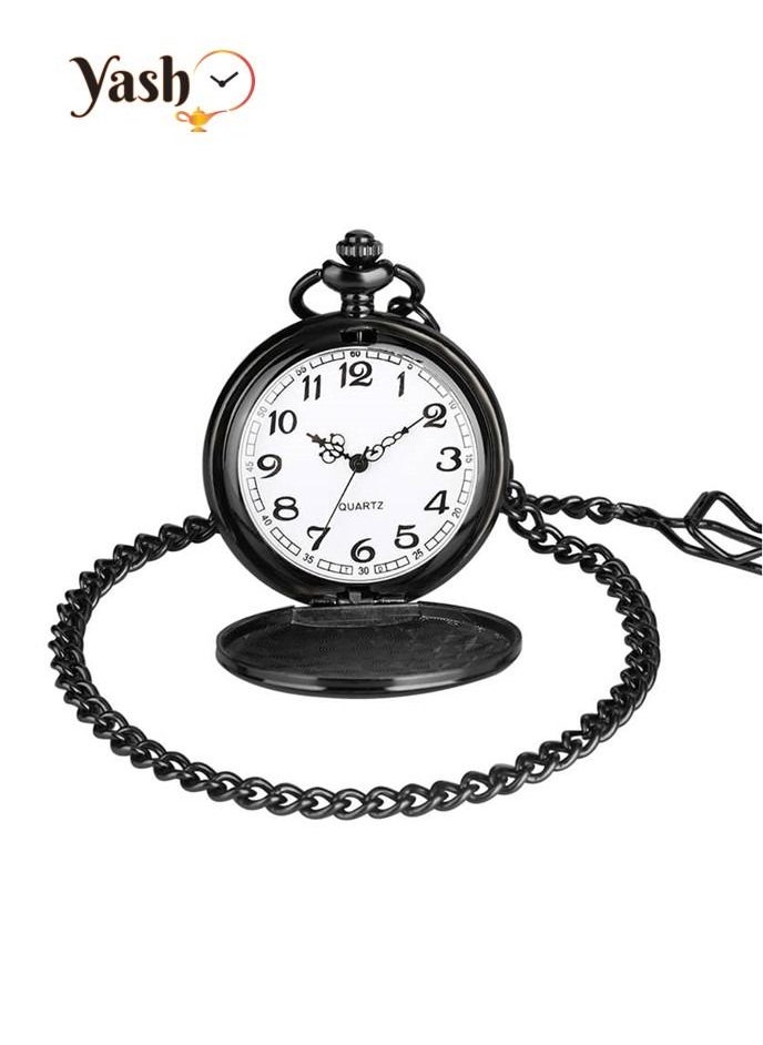 YASH - Yash Retro Style I Love You Quartz Pocket Watch For Husband Wife Mom Dad Son Daughter Teacher With Chain And Yash Packaging - Image 1