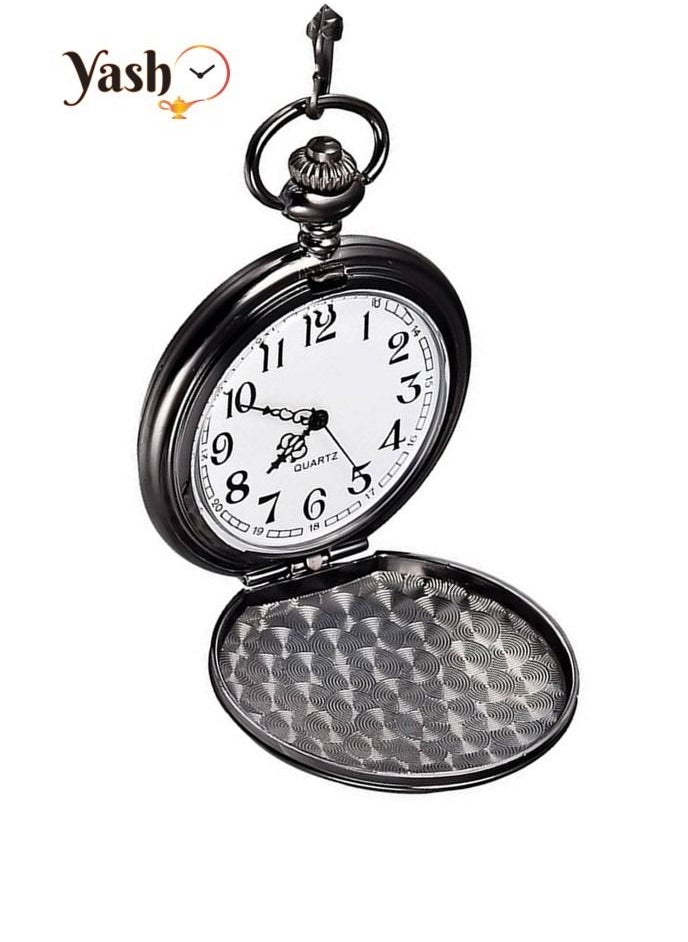 YASH - Yash Retro Style I Love You Quartz Pocket Watch For Husband Wife Mom Dad Son Daughter Teacher With Chain And Yash Packaging - Image 1