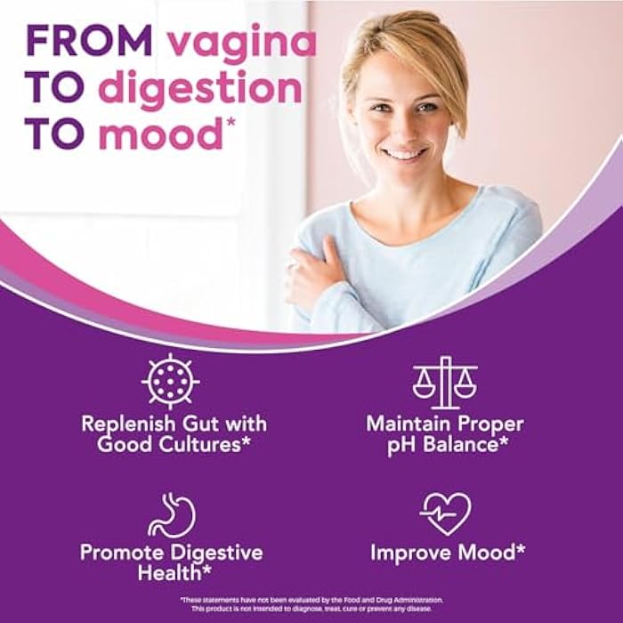 Surebounty Women's Probiotic, 200 Billion CFU, Prebiotics + Digestive Enzymes + Cranberry, 60 Caps - Image 4