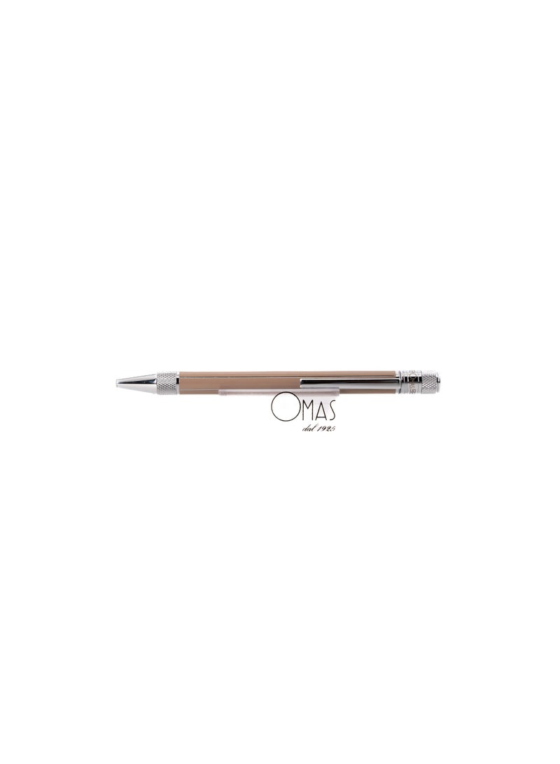 Ancora Omas Chic “Mocca” – Luxury Ballpoint Pen | Chrome Finish | Italian Design | 1950s Inspired Collection - Image 3