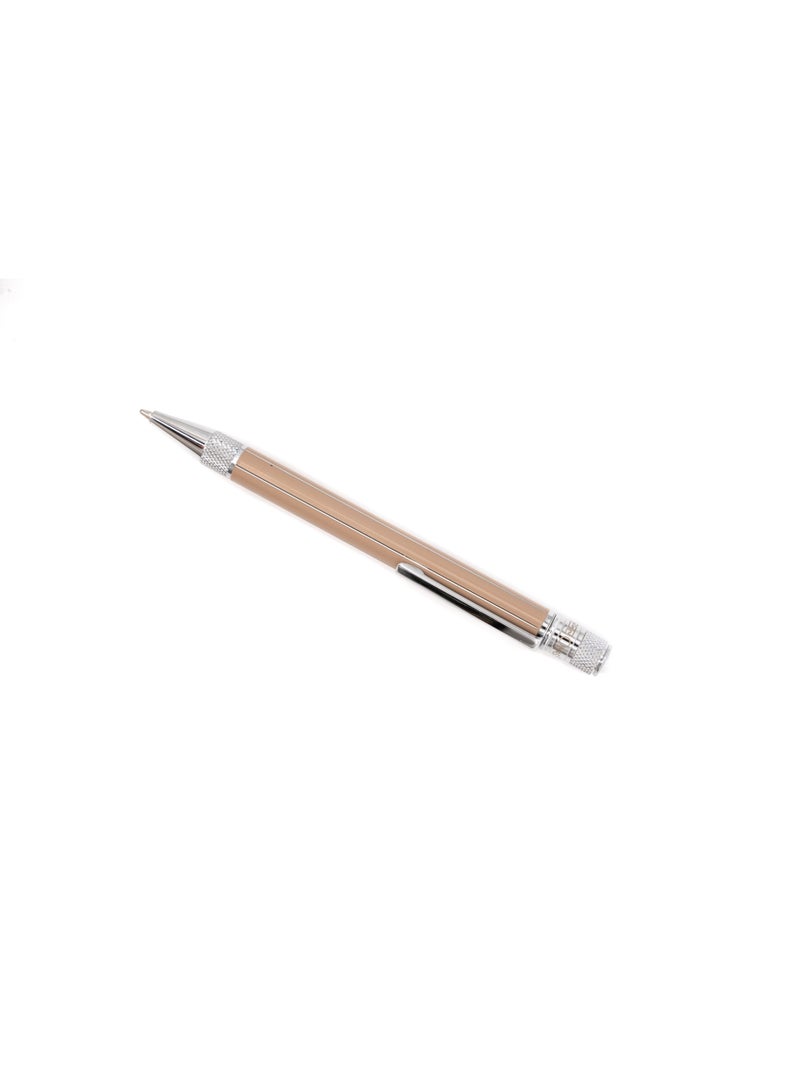 Ancora Omas Chic “Mocca” – Luxury Ballpoint Pen | Chrome Finish | Italian Design | 1950s Inspired Collection - Image 2