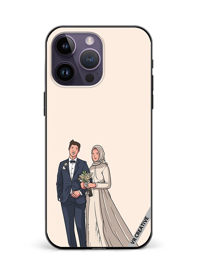 VR CREATIVE Protective Case Cover For Apple iPhone 16 Pro Max Wedding Design Multicolour