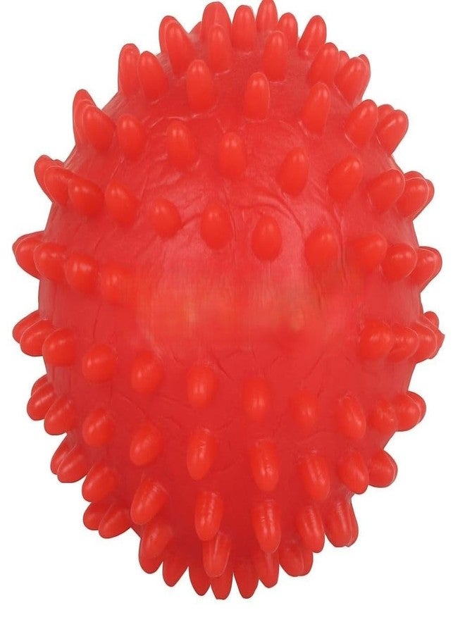 ZUFFIE Spiked Dog Ball - Chew & Teething Toy for Puppies - Safe, Bouncy, and Fun Interactive Play Ball - Great for Dental Health & Active Play - Red - Image 1