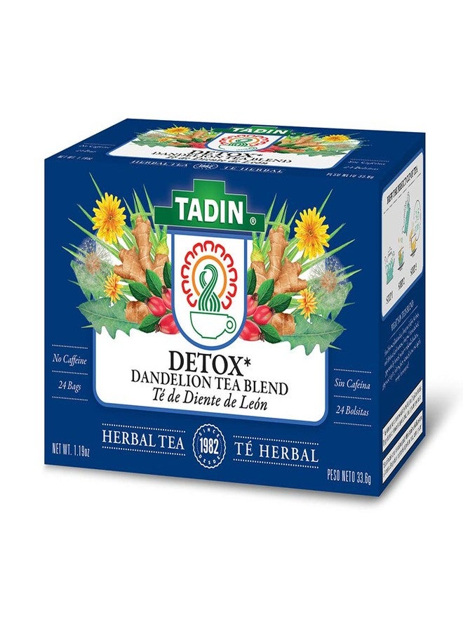 Tadin Detox Dandelion Tea Blend. Caffeine Free. 24 Tea Bags. 1.19 oz. Pack of 6 - Image 2