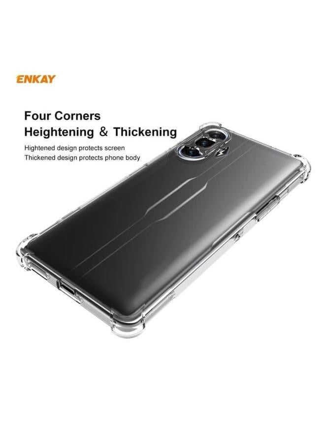 إنكاي غطاء حماية لهاتف Xiaomi Redmi K40 Gaming ENKAY Hat-Prince غطاء شفاف مقاوم للصدمات من مادة TPU غطاء ناعم مضاد للانزلاق - Image 2