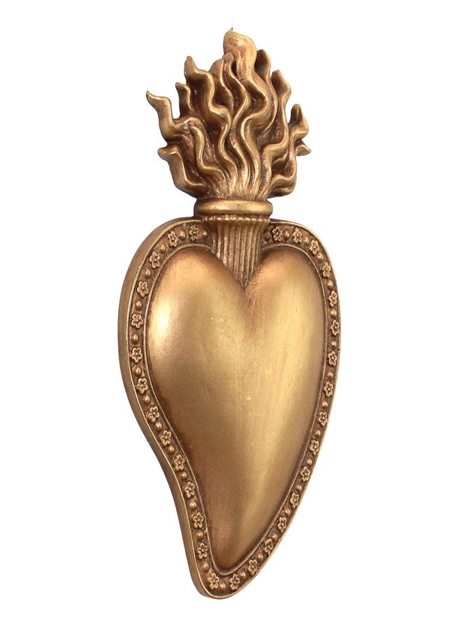 Design Toscano Most Sacred Heart Wall Sculpture, Gold, 5.00" x 1.00" - Image 2