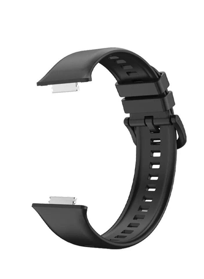 2pc Silicone Watch Strap Band For Huawei Watch Fit 2 White Black - Image 2