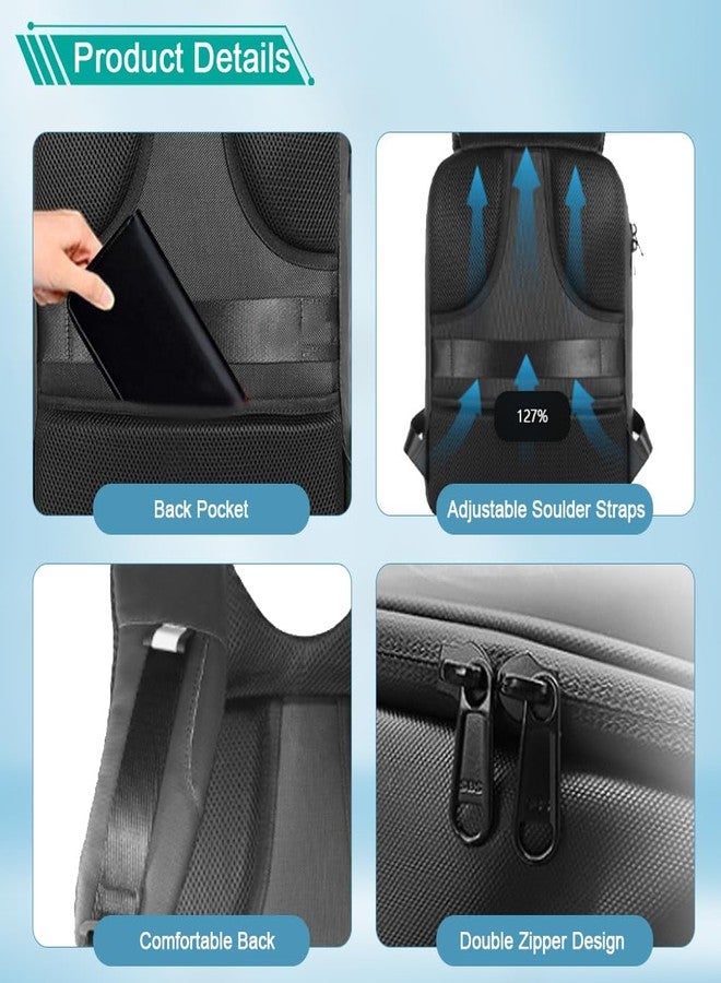 Crelander LED Backpack, 15 inch App Control Laptop Backpack with Programmable Screen Smart Dynamic Daypack Waterproof Commuter Bag for Travel Riding Work (black) - Image 4