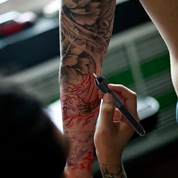 Healifty 20pcs Tattoo Doodler Cores Supply with Tattoo Pen Holders Black - Image 3