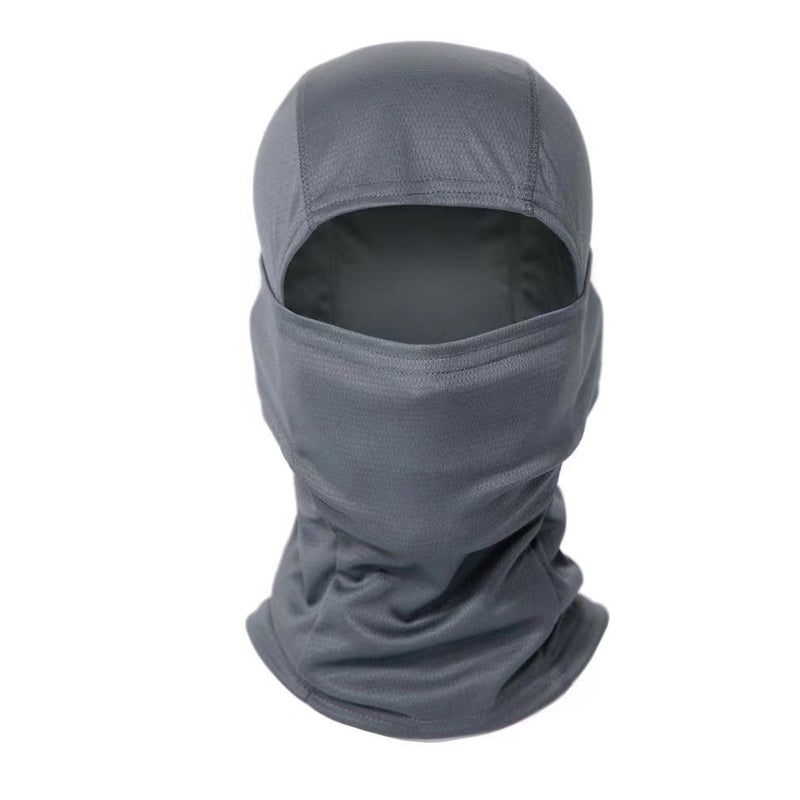 Generic Amazon Outdoor Riding Mask Pullover Sunscreen Windproof Mask Breathable Hat Self-propelled Motorcycle Sports Headgear Grey 