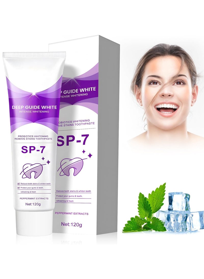 EELHOE معجون أسنان بروبيوتيك لإزالة البقع، إزالة صبغة الميلانين، نفس منعش، تنظيف الفم والأسنان، تبييض الأسنان، تبييض الأسنان - Image 1