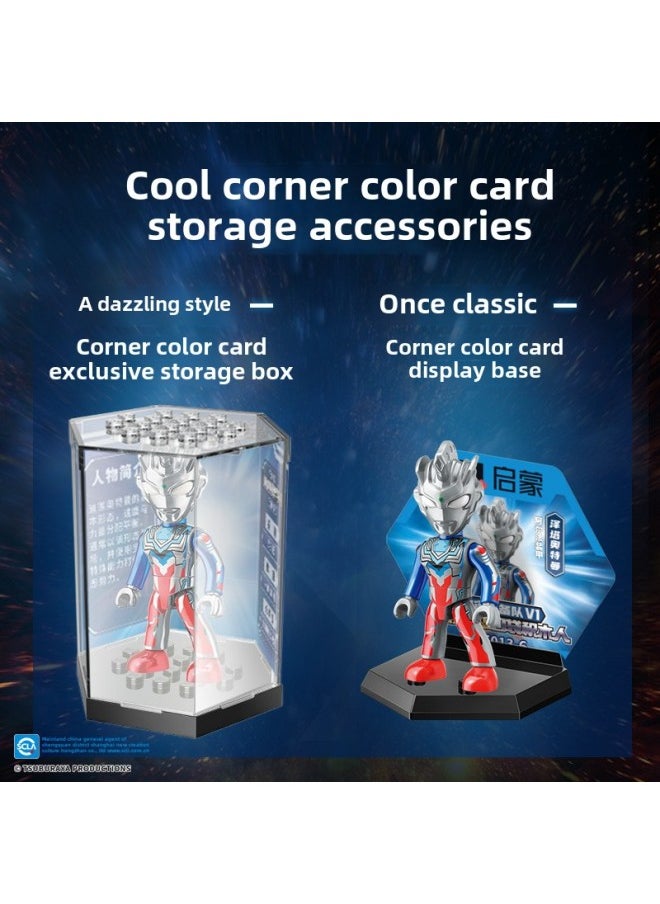 Generic - Genuine Ultraman Superman Blind Box Assembled Monster Joint Movable Gold Card Hand-made Trendy Toys Birthday Gift-Colour:The 6th Classic Version Of The Generation V2/random 1 Type (please Take 12 Pieces Of The Whole Box) - Image 1