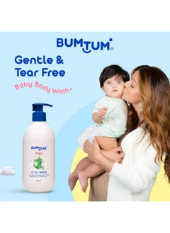 Bumtum Baby Body Wash Gentle & Tear Free For Babies/Child/Kids All Skin Type, Paraben Free 400 Ml (0-5 Year)  - Image 2