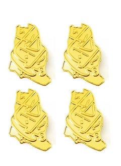 Khaisha 4 Pieces Saudi 92 National Day Brooch Gold Color 