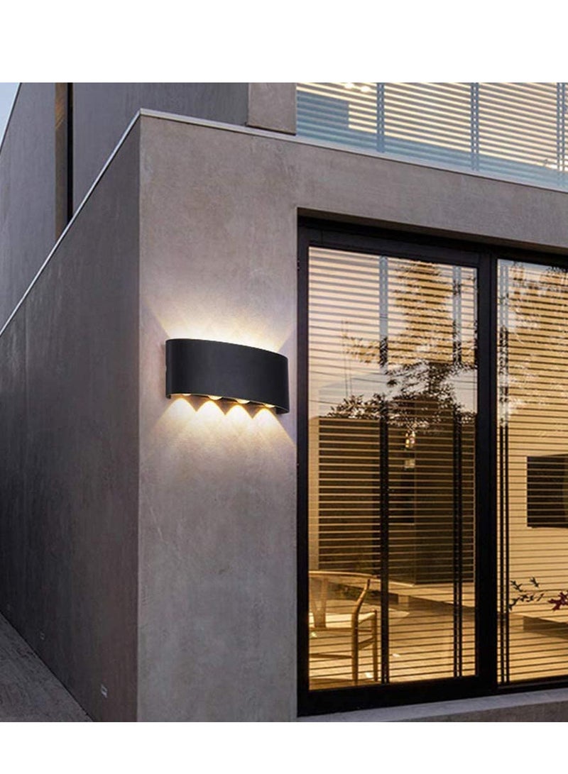 Next Life 8 LED Outdoor Sconce Wall Light Aluminum Wall Light for Bedroom Hallway and Garden - Image 2