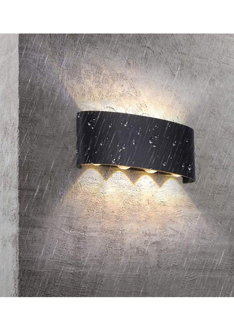 Next Life 8 LED Outdoor Sconce Wall Light Aluminum Wall Light for Bedroom Hallway and Garden - Image 3
