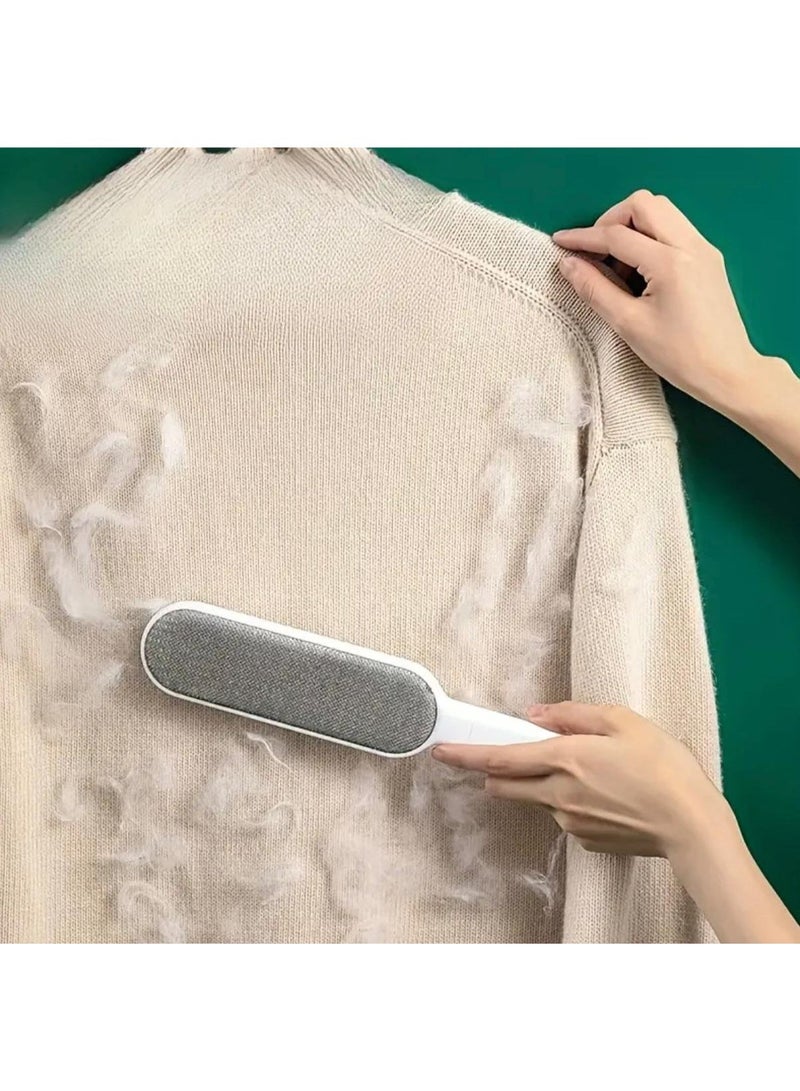 Reusable Lint Brush, Double-sided Pet Hair Removal Brush, Manual Electrostatic Sticky Lint Pet Hair Dust Brush, Carpet Pet Dog Cat Hair Remover Brush, For Clothing, Sofa, Furniture, Bedding, Carpet - Image 1