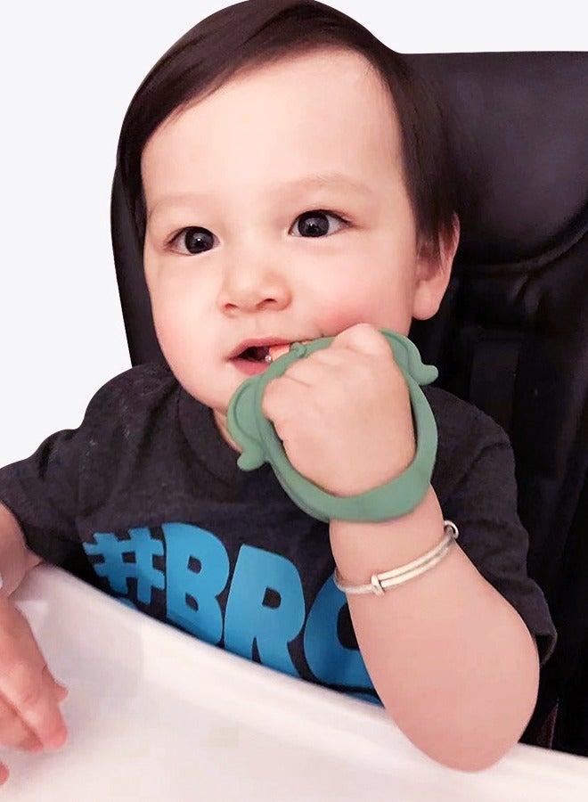 Baby Silicone Mitten Teething Chew Toy for Babies 3-6 Months 6-12 Months, Anti-Drop Teether Glove BPA-Free for Girls and Boys Sucking Biting Needs Soothing Gums Pain Relief  - Image 5