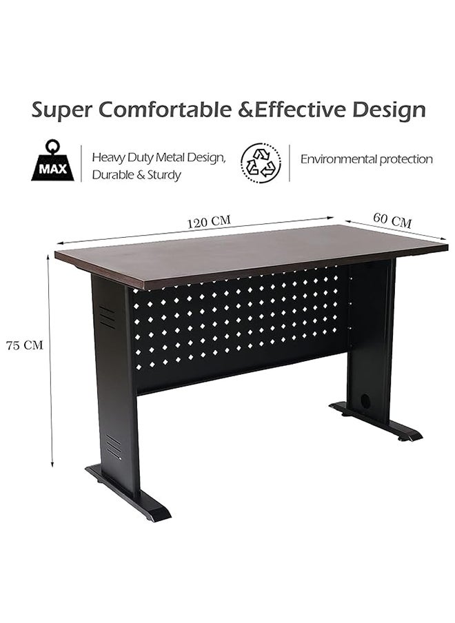 Steel Workstation Desk with Adjustable Height and Wooden Top Black 75x120x60cm - pzsku/ZAC70011651AE88A29894Z/45/_/1715803260/25dcc916-23c3-4f17-a38c-e283bbeb14b8