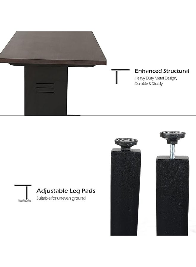 RIGID Office Desk | Computer, Gaming, Study & Writing Table | Modern Home & Office Desk with Adjustable Foot - Image 4