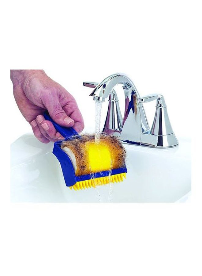 Pet Hair Remover Lint Roller Brush Blue/Yellow 24.4x8.4x20.8cm - Image 2