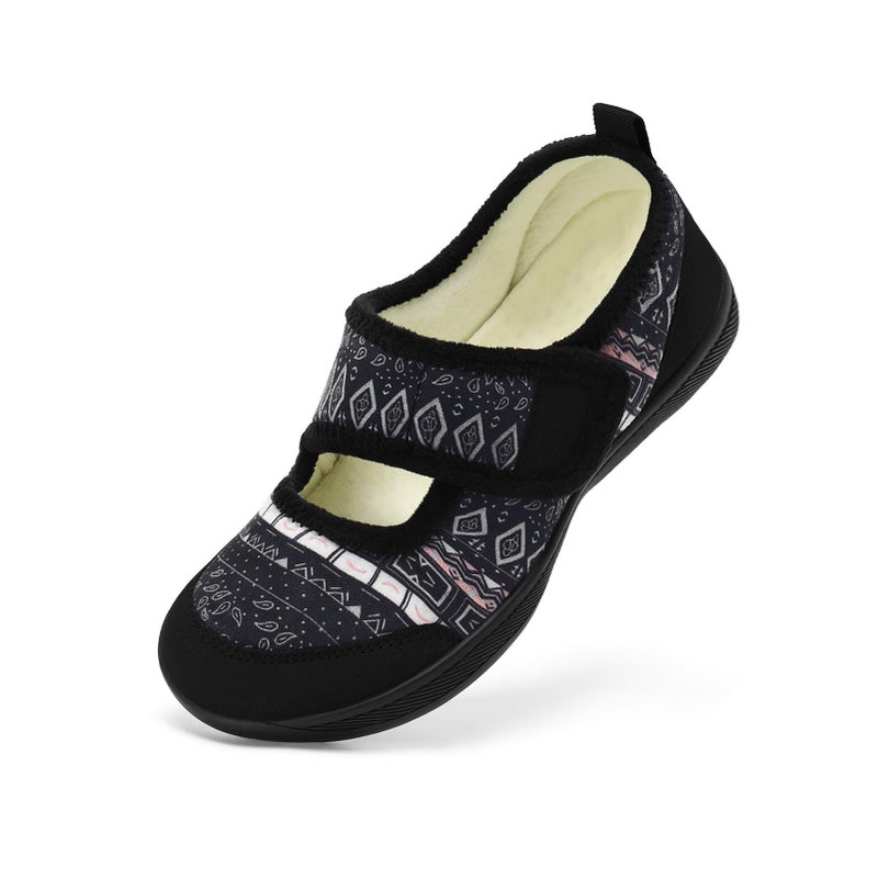 Rihero Women's Slippers Extra Wide Width Diabetic Shoes Adjustable Edema Non Slip Barefoot Shoes Lightweight Slippers Size 8 - Image 1