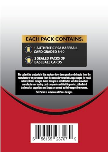 Palos Designs Zoo Packs MLB Baseball PSA Graded Card Mystery Power Pack - Amazon Exclusive - Image 2