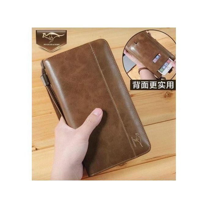 Kangaroo leather wallet and handbag for carrying belongings and mobile phone - Image 1