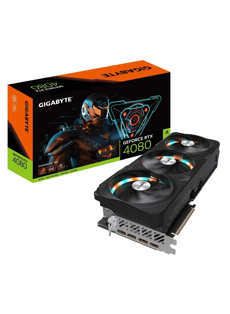 جيجابايت بطاقة GeForce RTX™ 4080 سعة 16 جيجابايت للألعاب OC - Image 1