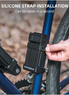 Excefore Anti-Theft Folding Bike Lock, Bold Diameter 0.7cm, High-Strength ABS Material, Portable Folding Key Lock Bicycle Motorcycle Electric Vehicle  - Image 4