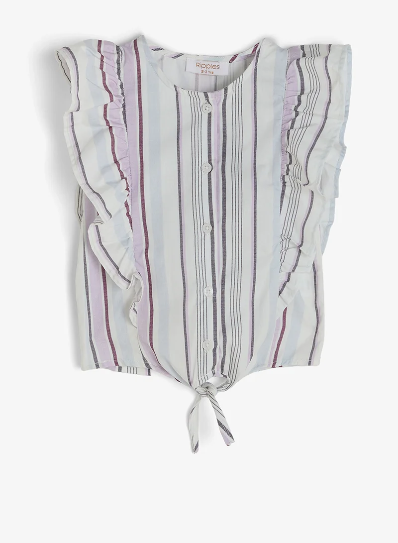 ريبلز مع نمشي Girls Stripes Co-ord Sets