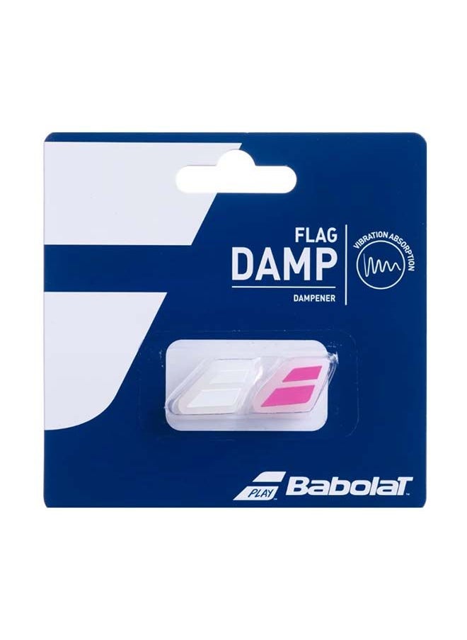 BabolaT Damps Flag Damp X 2 700032-184 Color White Pink 