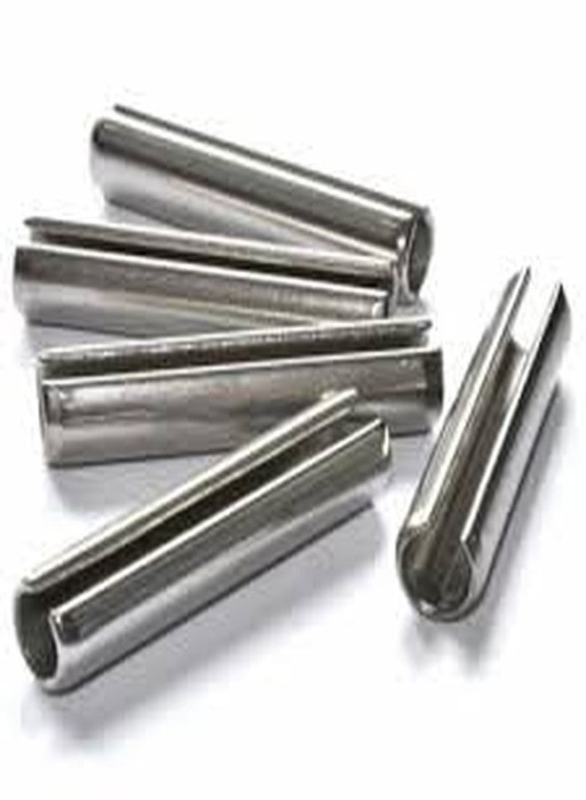 GK MART 5 قطع من وتد زنبركي مستقيم من الفولاذ المقاوم للصدأ، قطر 6 مم × طول 50 مم (5 سم)، طرفاه مشطوفان - Image 3