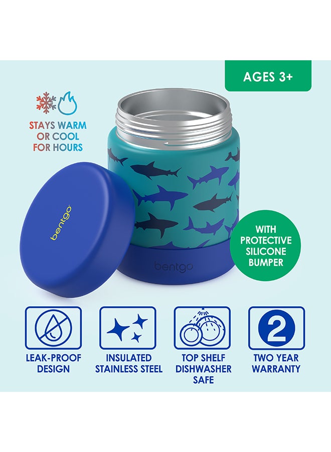 Bentgo Kids - Stainless Steel Food Jars  Large - Sharks - Image 3