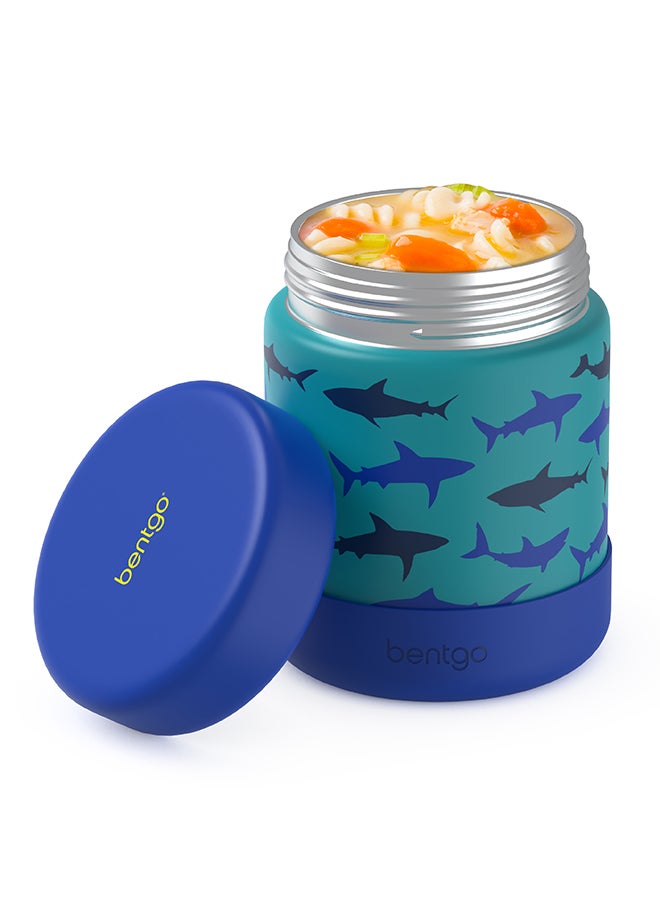 Bentgo Kids - Stainless Steel Food Jars  Large - Sharks - Image 1