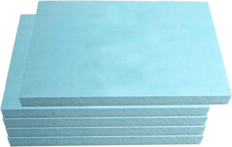 klarako 5 PCS Foam Board Hobby Foam High Density DIY Model Material blue color foam Sheet for Crafting, Modeling, Sculpture, diy for Crafts 30cm x 20cm x 2cm - Image 1