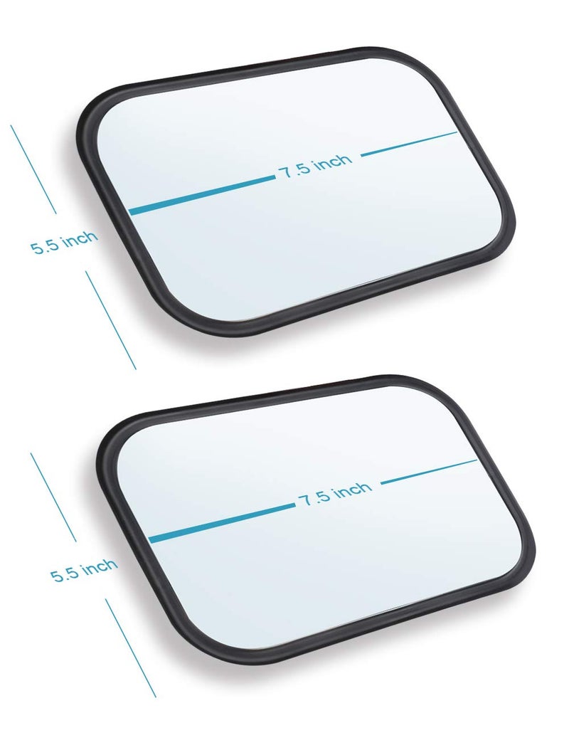 LIBERRWAY Doors Off Mirrors, right, Compatible with Jeep Wrangler CJ TJ JK JL JT Rectangular Side Mirrors Off-road Mirror Quicker Install Door Hinge Mirror For ALL Jeep Wrangler, 2 PACK - Image 5