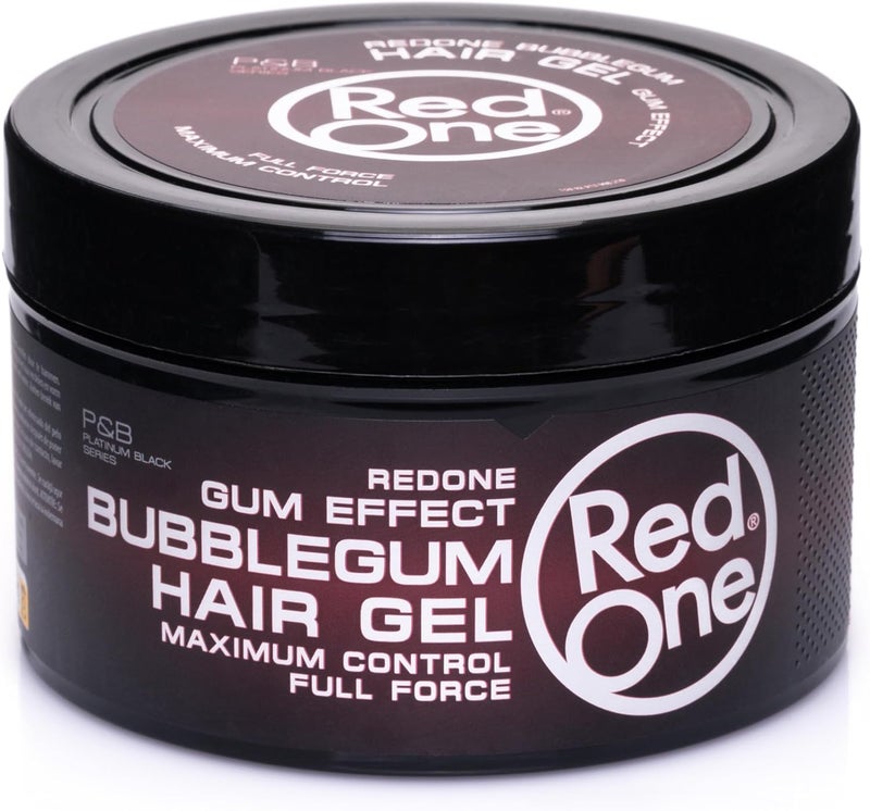 Redone Hair Gel Gum Effect 400ml Extreme Hold Styling Gel with Bubblegum Scent Professional Barber Quality