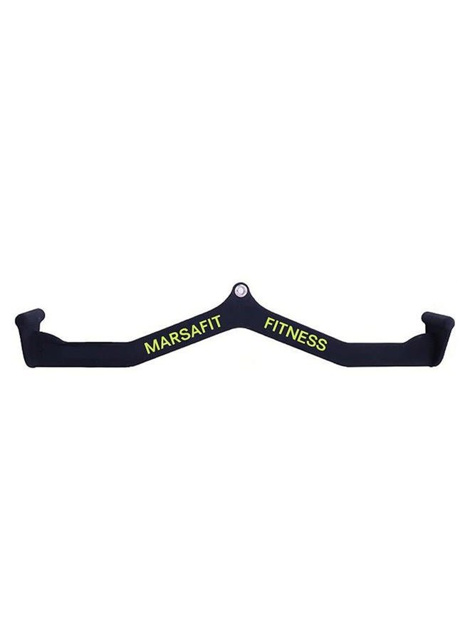MARSAFIT Tricep Press Down Bar Lat Pull Handle Pulley Cable Machine Attachments, Home Gym Fitness Rowing Bicep Curl Back Strength Training Wide Grip Pulldown Exercises, Length 31" - Image 1