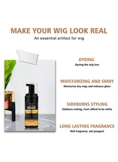 Goiple Lace Tint Melting Spray Set, Natural Finishing Lace Color for Women's Hair Wigs, Toupees & Hairpieces (Light Brown)  - Image 2