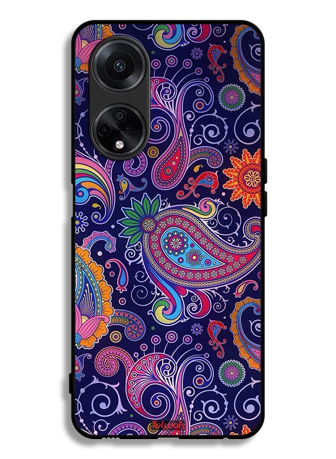 Tolwak Oppo A98 5G Protective Case Cover Mandala Art Pattern - Image 1