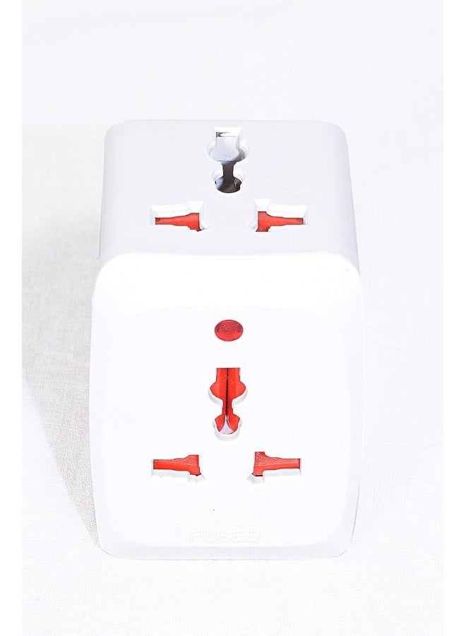melfi 3 Way Multi Plug Adapter Socket Universal Travel Adaptor-Plug Extension - Image 1