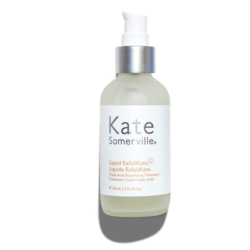 Kate Somerville Liquid ExfoliKate – Triple Acid Resurfacing Treatment – Clinically Formulated AHA Overnight Facial Exfoliator Smooths Skin and Minimizes Pores, 4 Fl Oz - Image 1